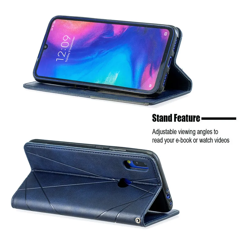 For Xiaomi Redmi Note 7 Pro Case Magnetic Leather Slim Case For Xiomi Redmi 7 7A Note7 Pro Note 8 8T 9S Flip Stand Phone Cover