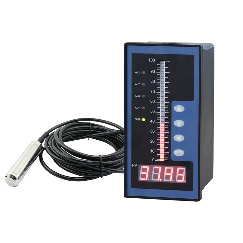 water level controller with 0-1M level sensor liquid depth transmitter sensor water depth controller with 4 relay output