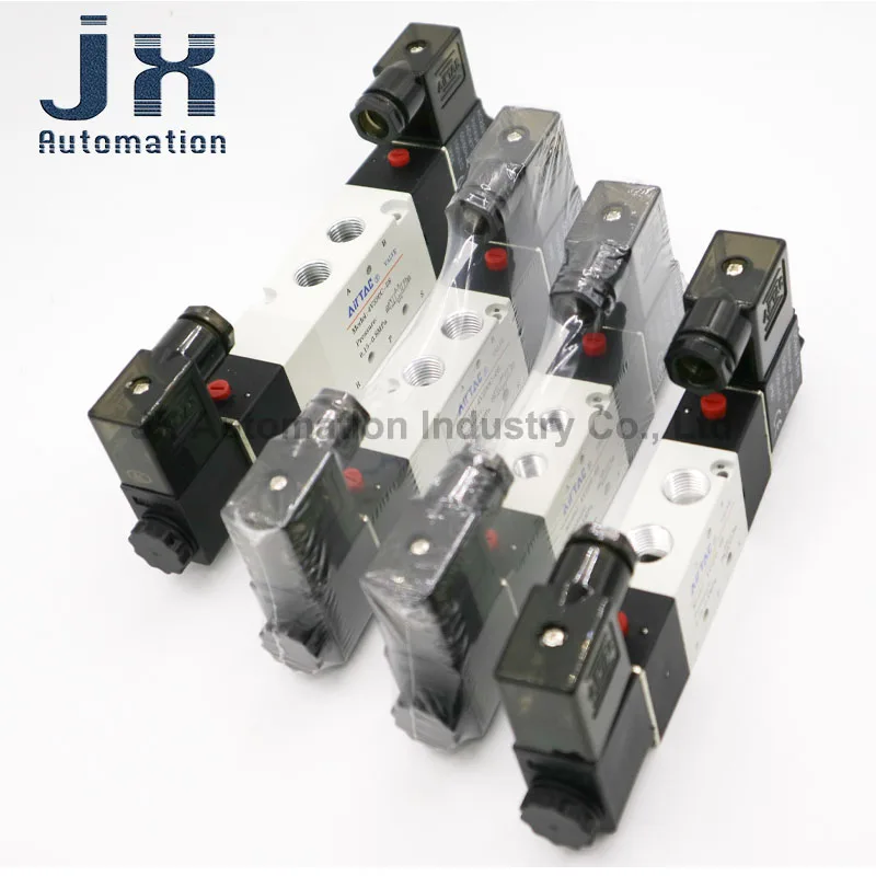 Original Airtac Dual-control Pneumatic Solenoid Valve 4V220-08 4V320-10 4V420-15 4V120-06 DC24V AC220V