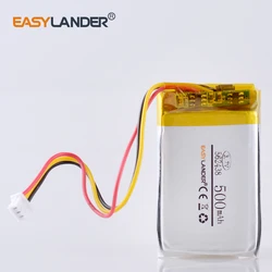 3 thread 3.7V 500mAH 562438 PLIB polymer lithium ion  battery for  mp3 mp4  DVR Sho-me Combo 1 Shome combo A1 602535 552535