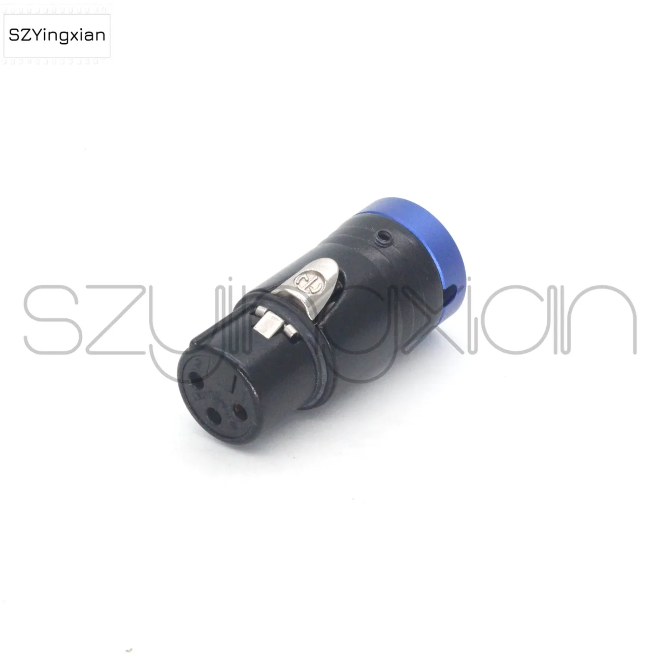 Red, green, blue and black flat cover short XLR 3-pin female connector NEUTRIK Canon 3-pin metal cover can be rotated 360 degree