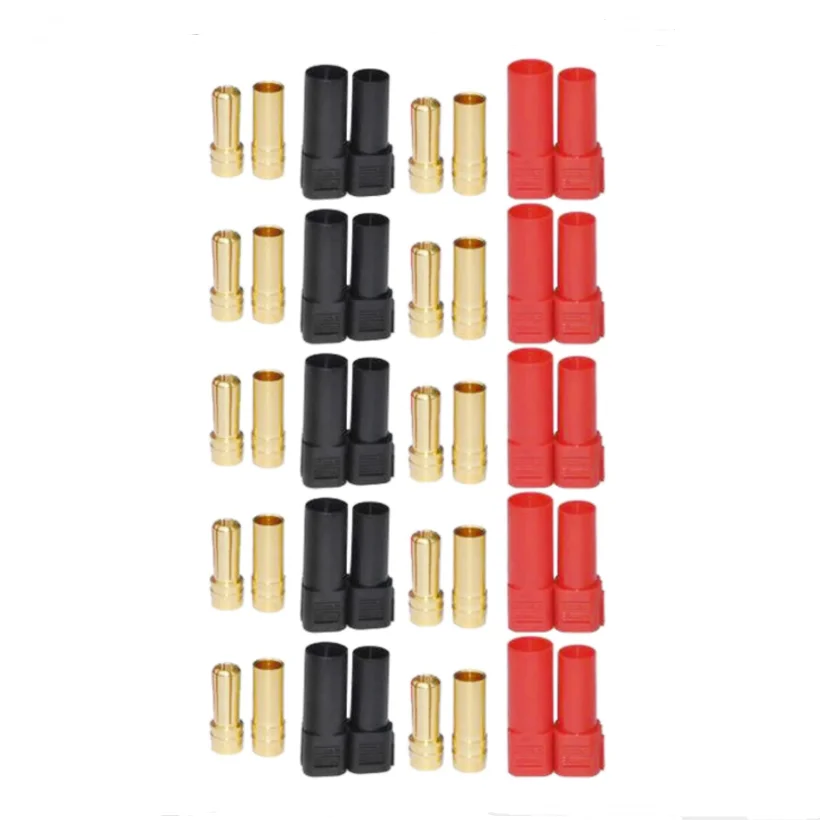 2/3/5/10 Sets HXT 3.5mm 4.0mm Amass AS150 XT150 Gold Bullet Banana Plug Male Female Connector with Housing for Lipo Battery ESC