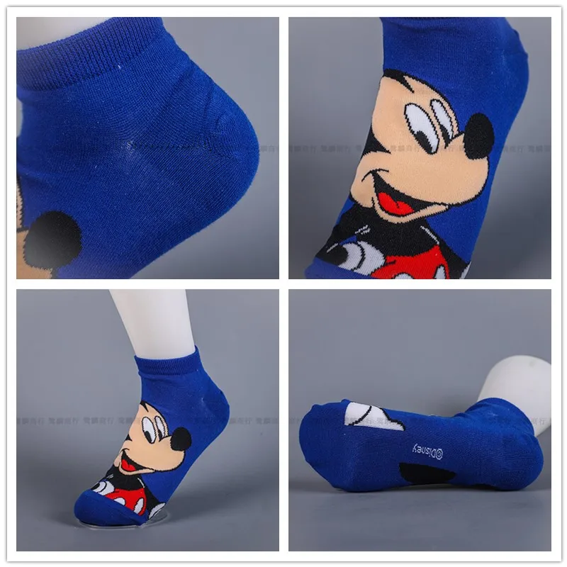 Anime Figure Disney Stitch Mickey Socks calzini corti da donna bambini ragazzi ragazze autunno inverno Cute Cartoon Cotton Print Socks