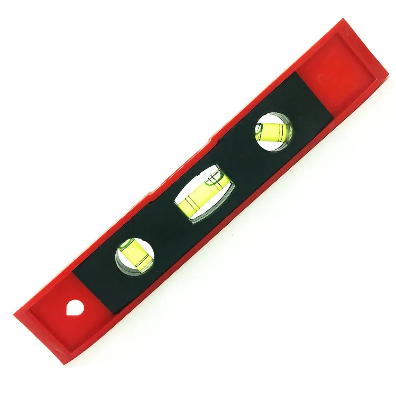 Spirit Level Bubble Ruler 3 Bubble 9 Inch ABS Shell Magnetic Mini Pocket Spirit Level Tool Level Gelembung Horisontal Vertikal