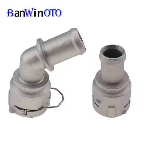 Aluminium 1J0122291D 1set Quick Connector Cooling Coolant Flange Hose Coupler Pipe For Audi TT VW Jetta MK4 Golf 3B0122291B