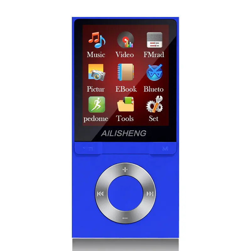 Portabl K35, reproductor de música MP3 HiFi con pantalla TFT de 1,8 pulgadas, 8GB, bluetooth, compatible con podómetro, Radio FM, E-book