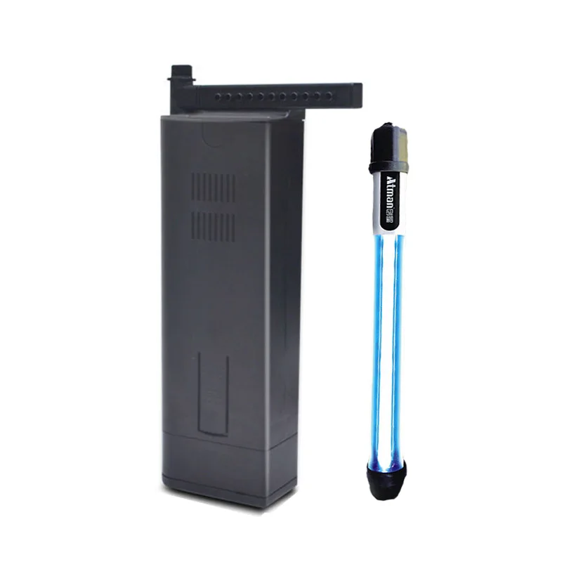 Waterpomp 2,5 W/7 W/11 W + 9 W UV-lamp om de pomp te filteren nieuwe Watervalbuis Regenachtig voor aquariumpank, regelbare spuitrate