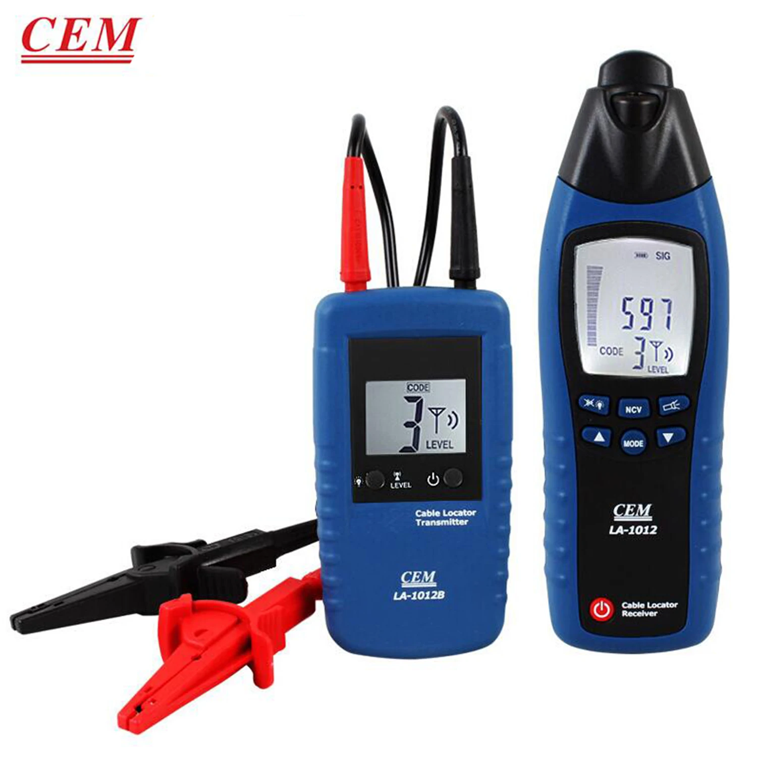 Imagem -02 - Cem La1012 General Cabo Locator Tester Receptor com Transmissor Linha Tracker Linha Encontrar Detector Linha Multifuncional.