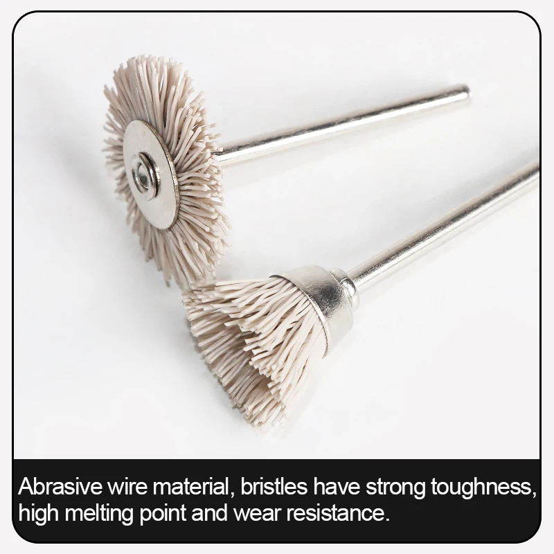 10PC Radial Bristle Kit Abrasive Wire Brush 1/8\