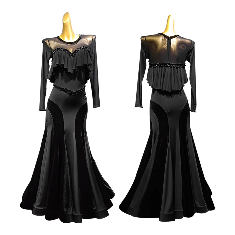 

ballroom dress standard dance dress viennese waltz dress waltz dance costumes tango dress fringe tango costume foxtrot dresses