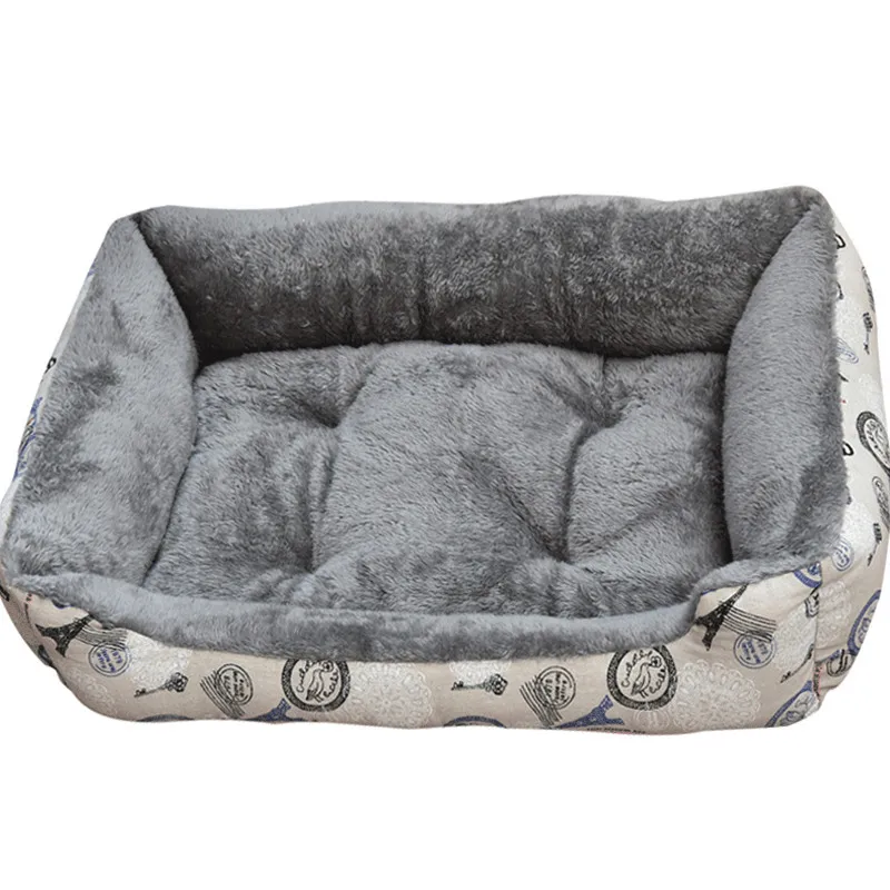 Washable Dog Beds for Small Large Dogs Pet Kennels Beds Cat House Sofa Cats Mat Plaid Pets Puppy Bed House Dog