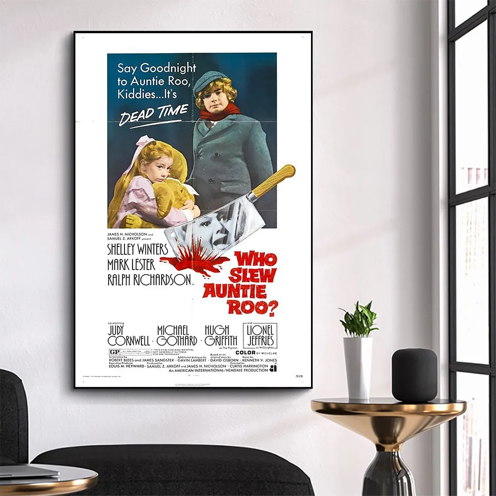 WM3020 Who Slew Auntie Roo Wonderful Classic Movie HD Silk Fabric Poster Art Decor Indoor Painting Gift