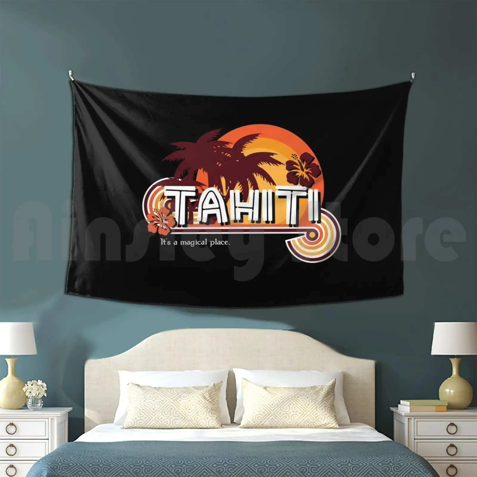 Tahiti. It's A Magical Place Tapestry Living Room Bedroom Shield Agents Of Shield Coulson Phil Coulson Agent Coulson