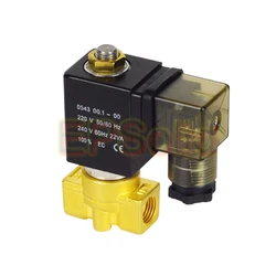 Free Shipping 1/4'' Ports 5231002s High Pressure & High Temperature Water Solenoid Valve Brass 30Bar Model 1PC-5231002