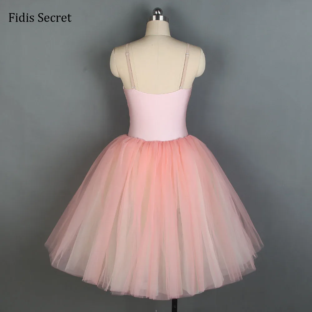 Pink Professional Romantic Tutu,Girls Ballerina Soft Tulle Dress,Ballet Skirt for Women Stage Performance/Competition Costumes