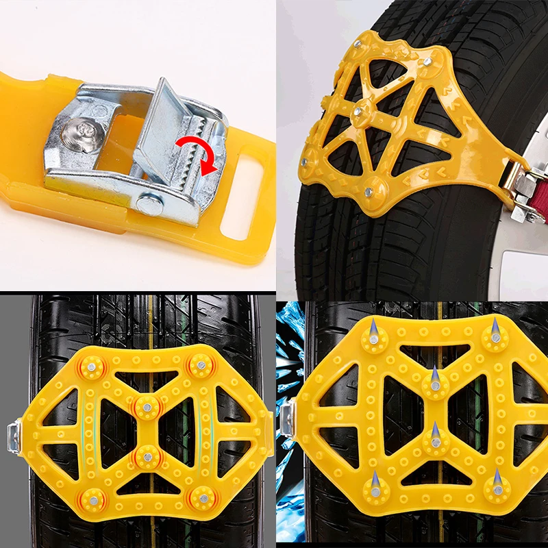 Universal Winter Truck Car Easy Installation Snow Chain Tire Anti-skid Belt Safe And Secur Thickened Non-slip Wheel Snow Chain