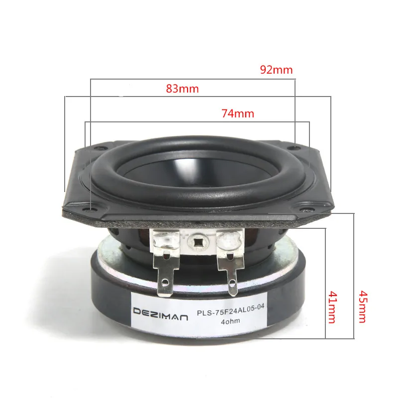 Sotamia3インチフル周波数スピーカードライバー4オーム15-40wセンターサウンドスピーカーアンプホームシアターdiy