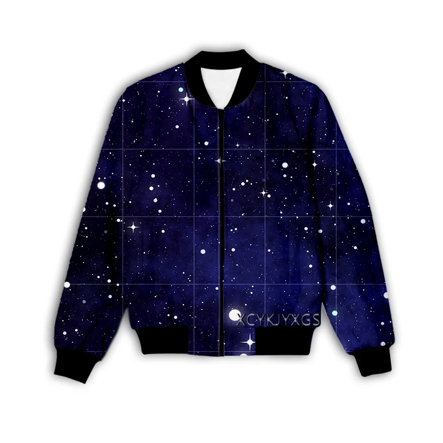 

Phechion New Men/Women Starry Sky 3D Printed Jacket Fashion Streetwear Men Loose Sporting Jacket & Coat M60