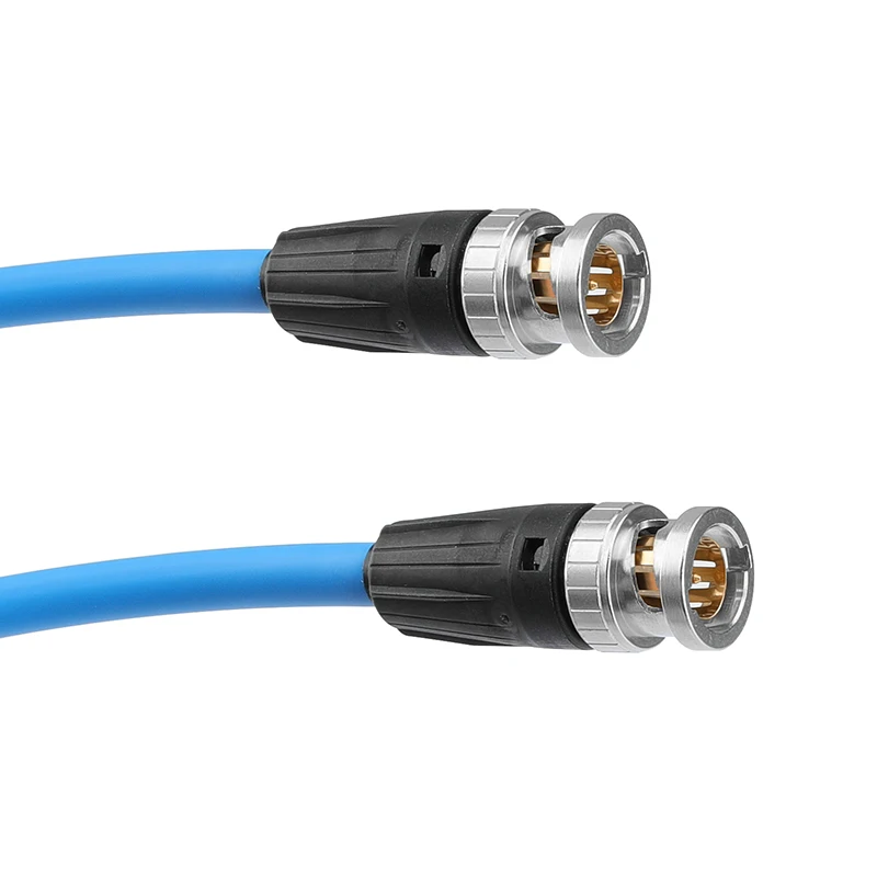 CAMVATE Neutrik BNC Male To BNC HD SDI 4K Video Coaxial Cable LV-61S For FS5 To Atomos Shogun Inferno (Blue)