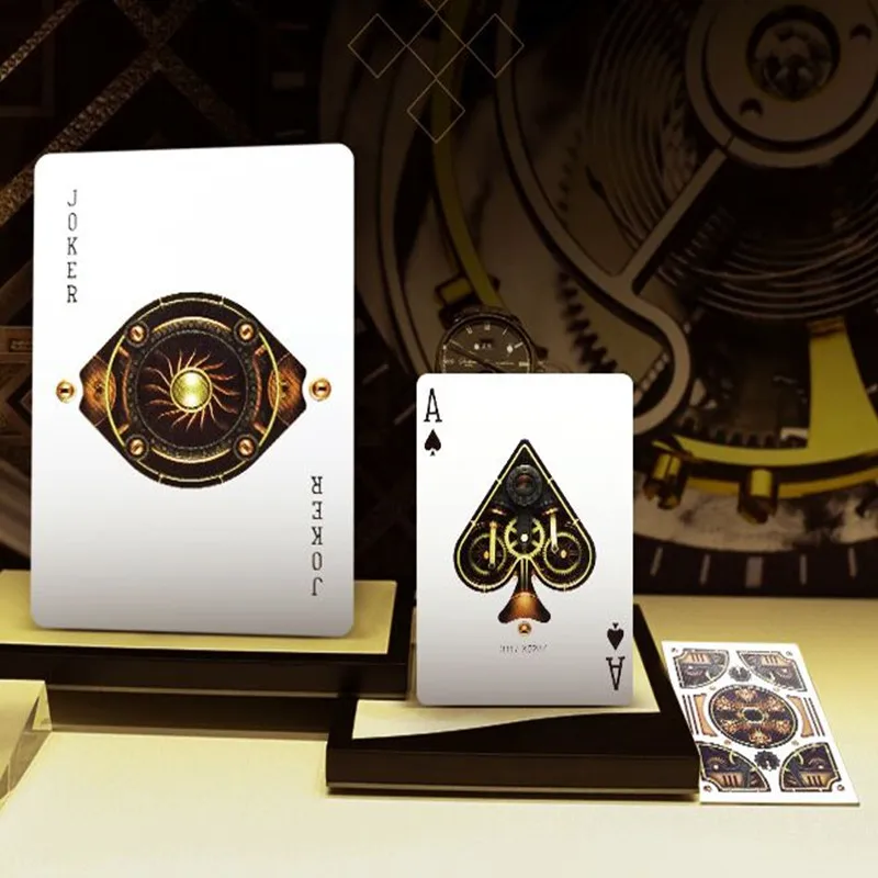 Bicycle Gold Steampunk Playing Cards Poker Size Deck Magic Cards Magic Props Close Up Magic Tricks for Professional Magician