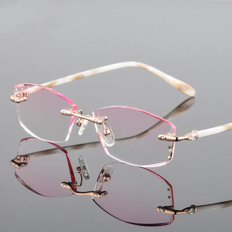 Lunettes de myopie en métal pour femmes, verres optiques, dégradé dioptrique, Sexy, œil de chat, 0 ~ +/-4.50