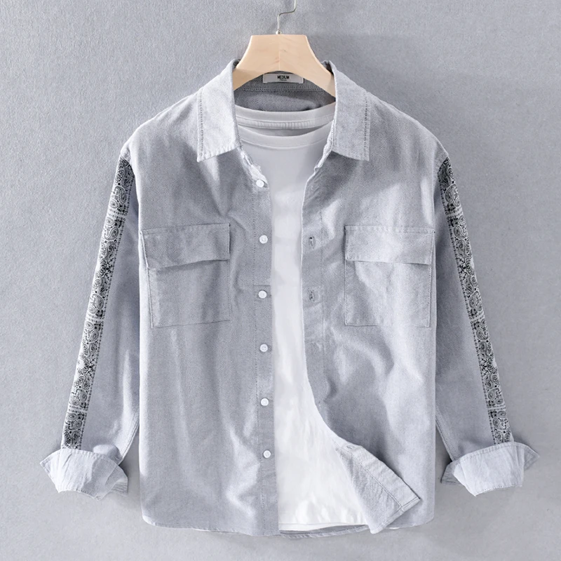 New style comfortable pure cotton long-sleeved shirt men four season fashion men shirts brand male shirt chemise camisa