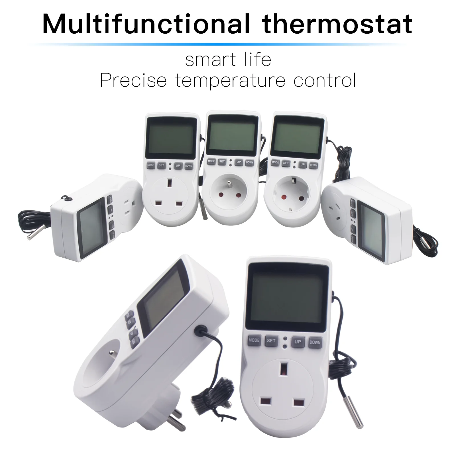 Interruttore timer digitale elettronico 220V controllo del tempo di temperatura presa timer da cucina EU FR AU UK US plug presa multifunzione