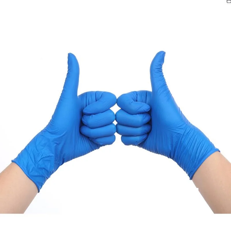 20PCS Blue Children Disposable Gloves Nitrile Gloves Kids School Protective Gloves Safety Hand Cover Food Grade Mittens