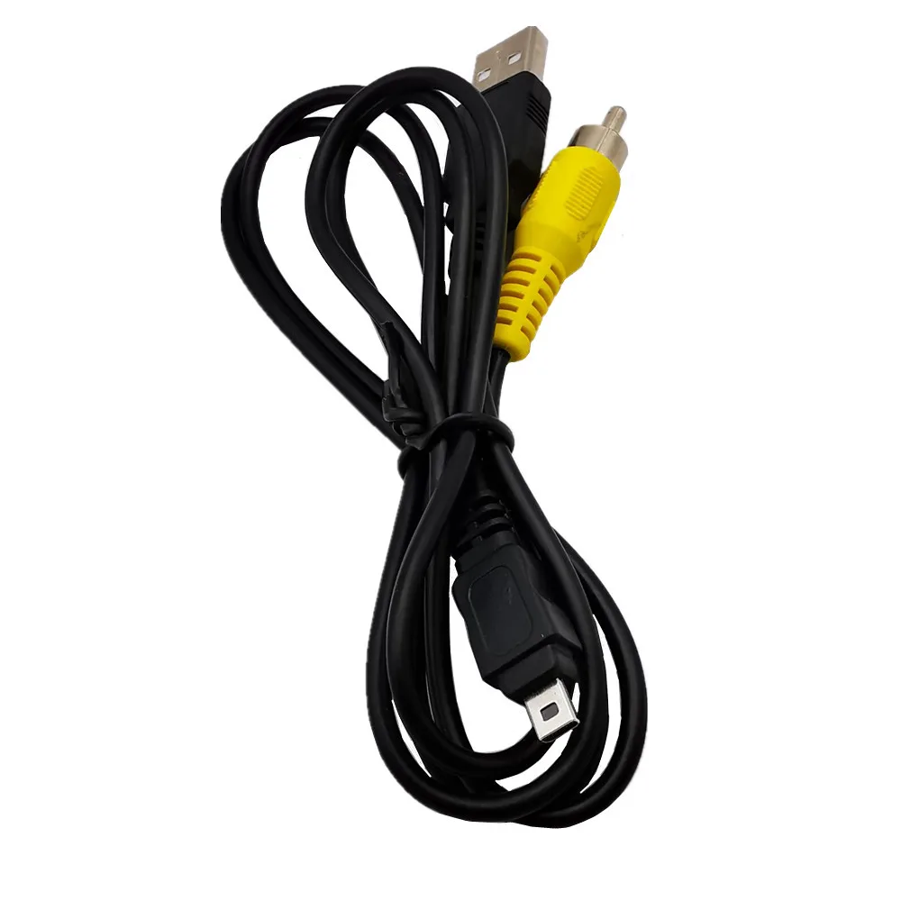 8Pin Mini USB2.0 To AV Cable 2in1สำหรับ Sony VPC-S7/VPC-S60/VPC-S500 T700 E6 E7 E60 S4 s5 S6 S7กล้องสายวิดีโอ