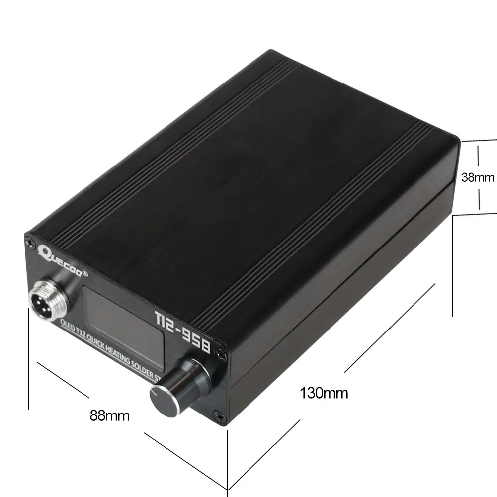 Estación de soldadura electrónica STM32 T12-958, soldador Digital de 1,3 pulgadas, mango 907, herramienta de soldadura con punta de hierro