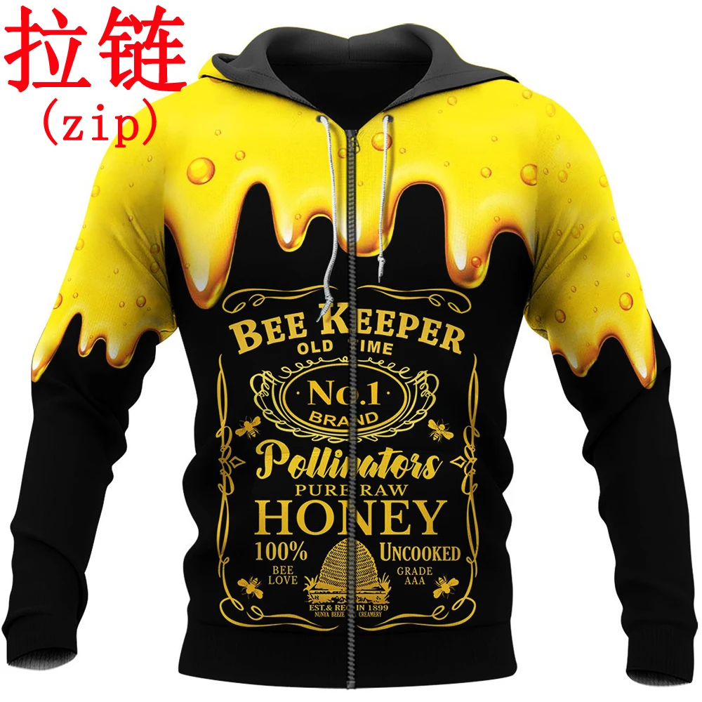 

Old Time Bee Keeper 3D Printed Men Hoodie Pure Raw Honey hip hop Hooded Sweatshirt Unisex Casual jacket pullover