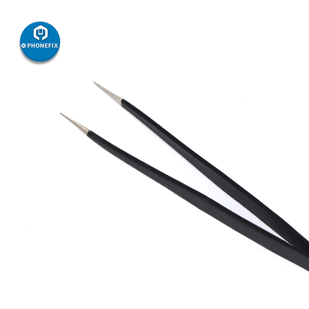Anti-Static Presisi Pinset Set Stainless Steel Pinset Elektronik IC Chip Removal ESD Pinset Elektronik Alat Perbaikan
