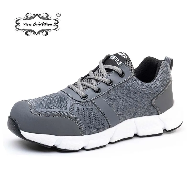 New exhibition 2022 Safety Shoes Men Women Work Boots Steel Toe Puncture Proof Air Cushion Sneakers Light Fashion Work Shoes