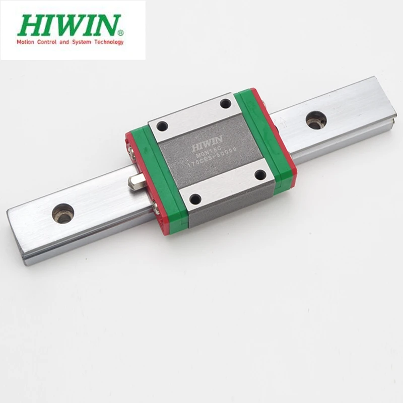 2pcs ORIGINAL HIWIN Linear guide MGNR15-L1100mm rail + 4pcs MGN15C Linear block  carriage For 3D Printer CNC