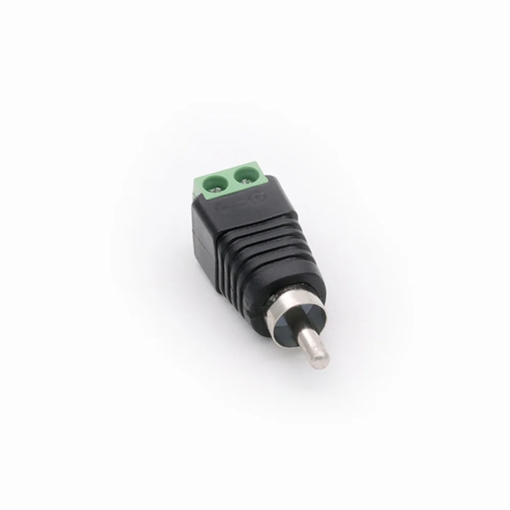 1Pc Cctv Phono Rca Male Plug Naar Av Terminal Connector Video Av Balun Internationale Standaard