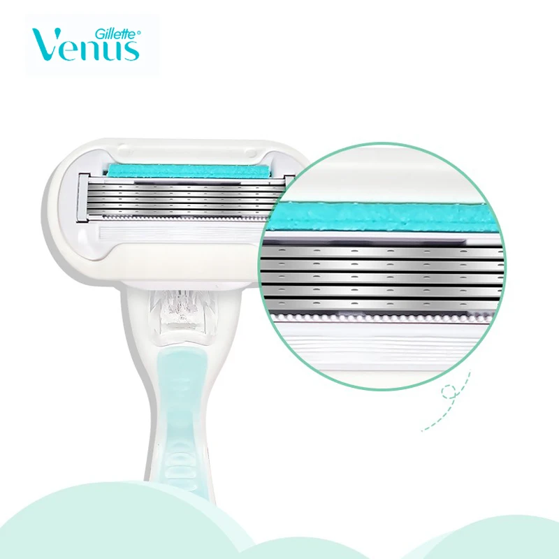 Женская бритва Gillette Venus Breeze, 3-слойная бритва из нержавеющей стали, бритвенные лезвия для девушек, для тела, лица, ног, бритва для удаления волос