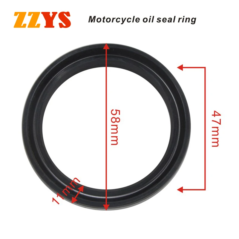 47x58x11 47*58*11 47 58 11 Motorcycle Shock Absorber fork Oil Seal For Honda CR250R 2-Stroke CR250 KX250F KX250 NSR500 CR KX 250