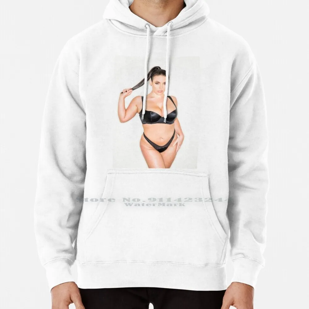 Angela White Hoodie Sweater 6xl Cotton Angela White Brunette Pawg Curvy Curves Babe Hot Sexy Xxx Booty Women Teenage Big Size