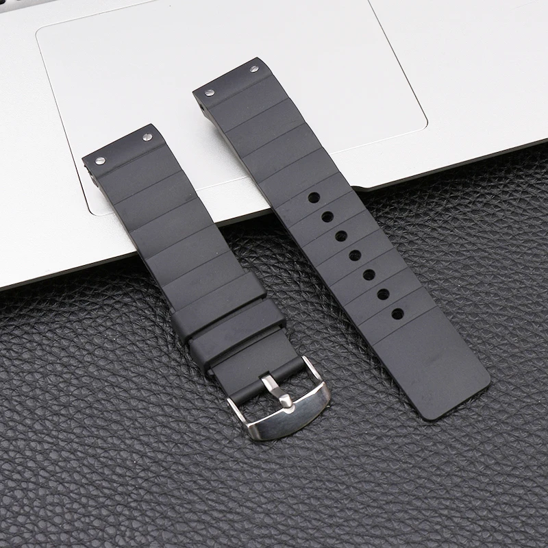 

Pin buckle 23mm rubber strap men's for Cartier Santos silicone strap female Santos SANTOS 100 outdoor sports waterproof bracelet