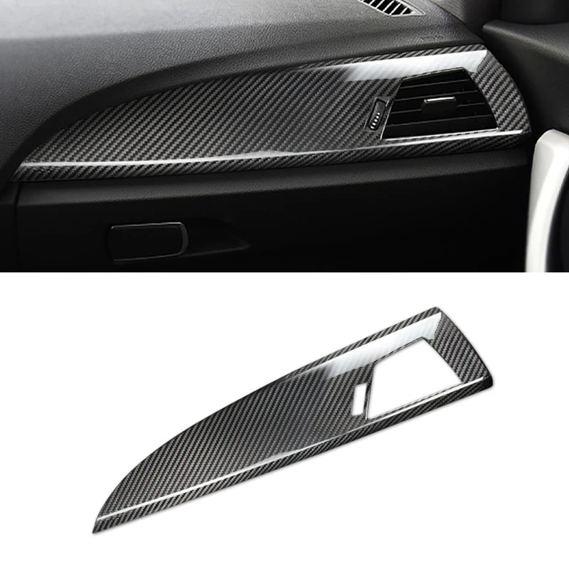 

Interior Central Control Panel Decoration Strips Carbon Fiber Car Stickers For BMW 1 Series F20 2012-2016