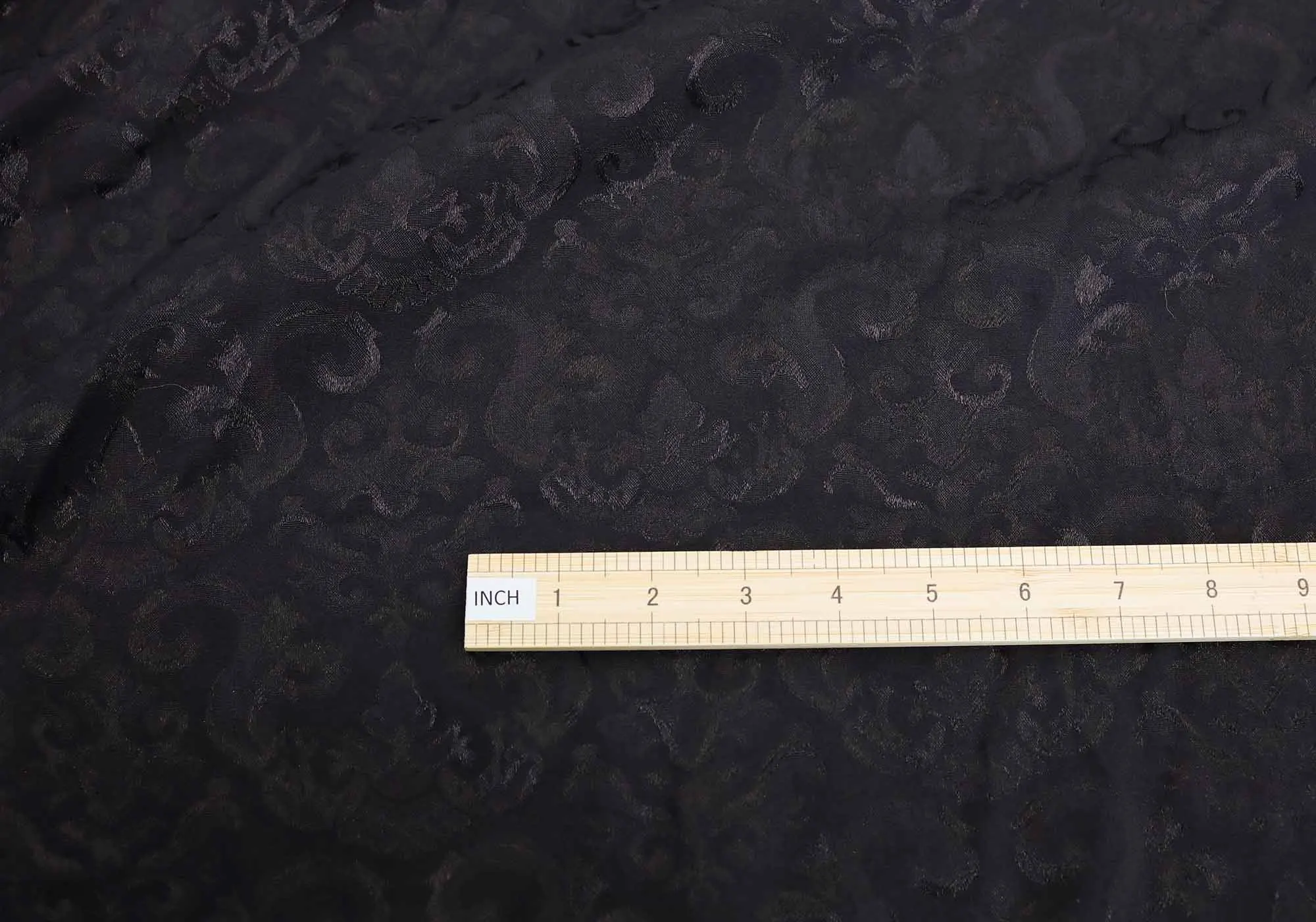 Black Brocade Jacquard Fabric Retro Cloth Making Cheongsam Hanfu making 150cm wide - sold by the meter