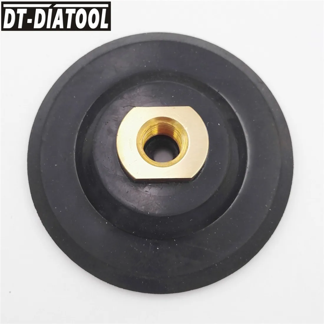 Imagem -02 - Dt-diatool Peça M14 ou 811 Diâmetro 80 100 125 mm Almofada Traseira à Base de Borracha Almofadas de Polimento de Diamante