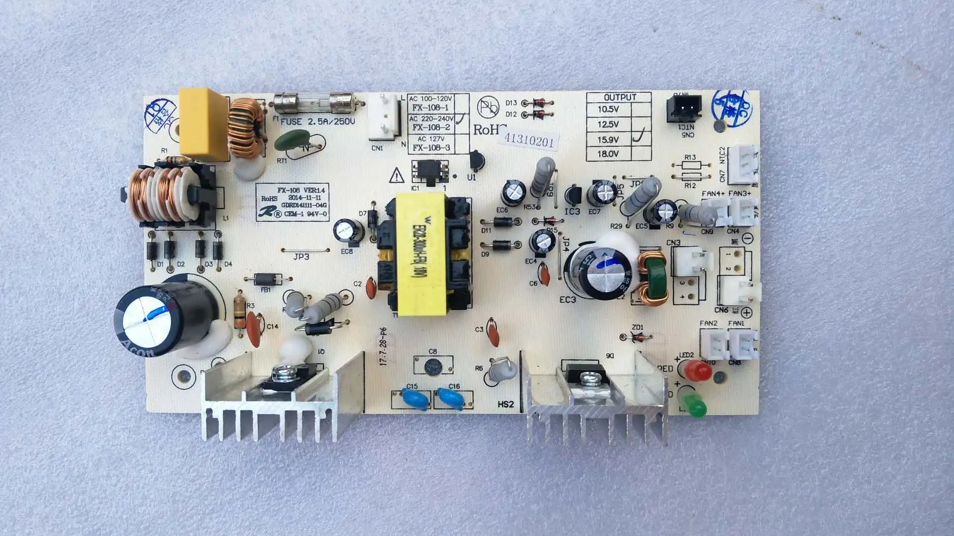 Wijnkast Power Board Rode Wijn Kast Accessoires FX-108-2 Computer Board Moederbord Wijnkast Computer Board 15.9V