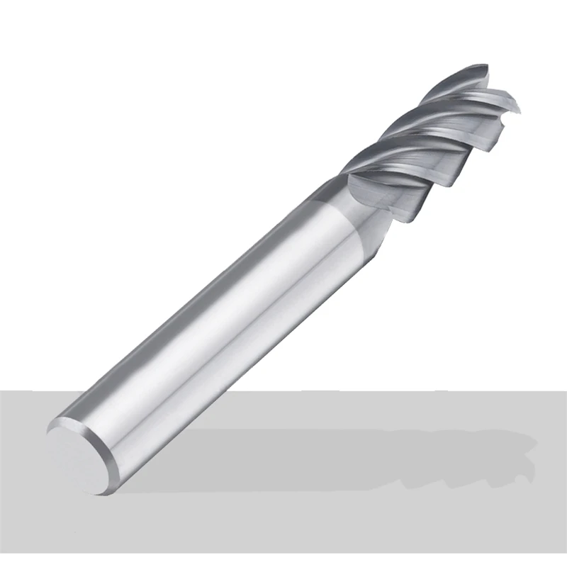 Di Luar HRC60 4 Flute End Mills Khusus untuk Titanium Alloy Baja Tahan Karat Tungsten Steel Milling Cutter Carbide CNC Center