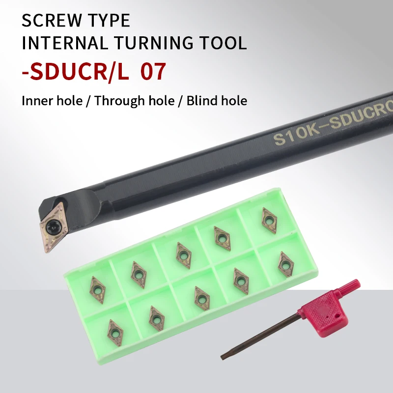 -SDUCR/L Internal Turning Tool Holder S10K/S12M/S14N/S16Q/S20R-SDUCR Boring Bar DCMT Carbide Inserts Lathe Bar CNC Cutting Tools