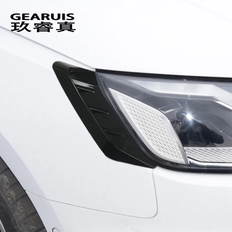 

Car Styling For Audi A4 B9 2019-2022 Fog Lamp Frame Fog light Eyelid Eyebrows Decoration Cover decals Trim Exterior Accessories
