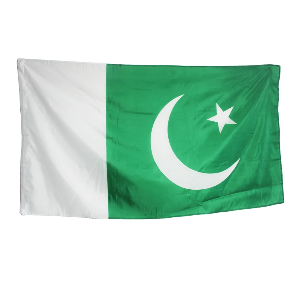 90x150 سم جمهورية باكستان الإسلامية علم باكستان ديكور للزينة #3
