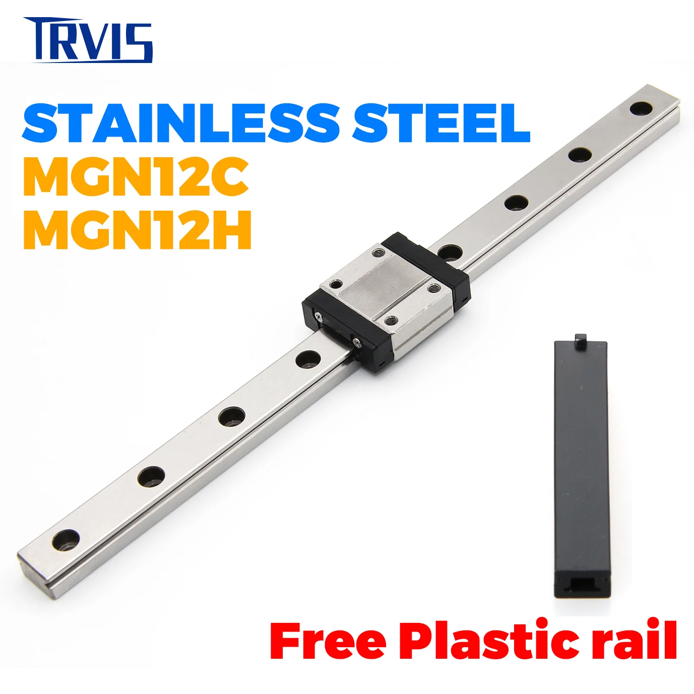 440C Stainless Steel MGN12 Linear Guide MGN12C MGN12H Miniature Linear Rail  Router 1pc Rail with Carriage CNC 3D Printer Part