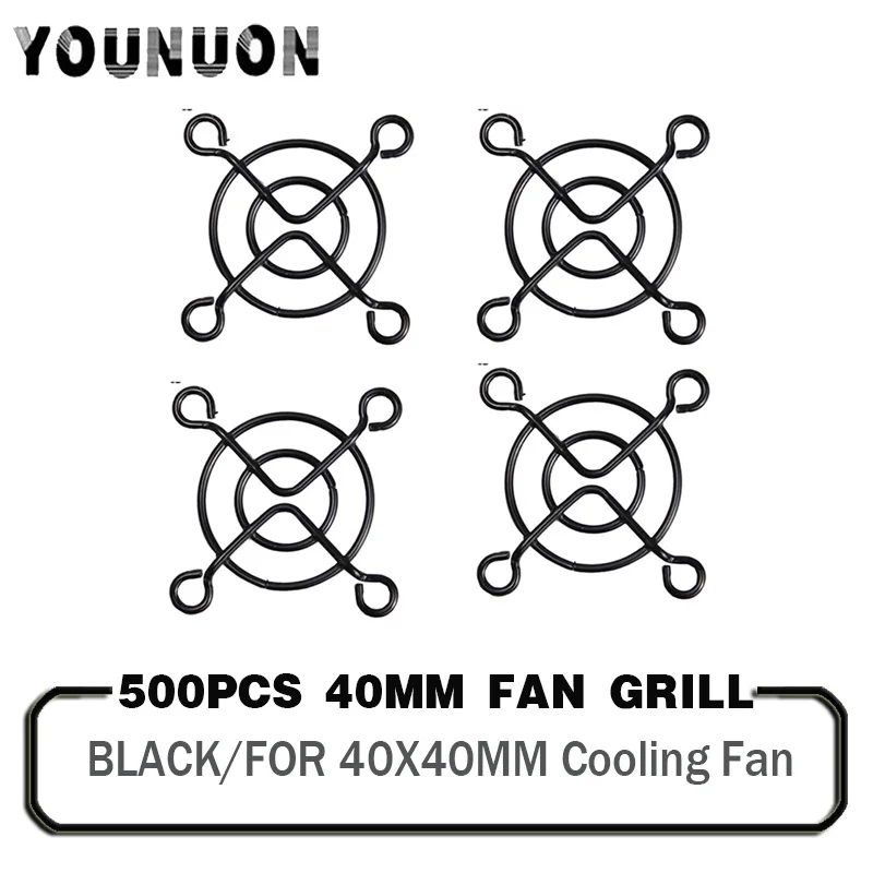 

500 Pieces Metal Mesh Finger Guard Protective Net Fan Grill 40mm 4cm Fan Grills for Cooling Fan