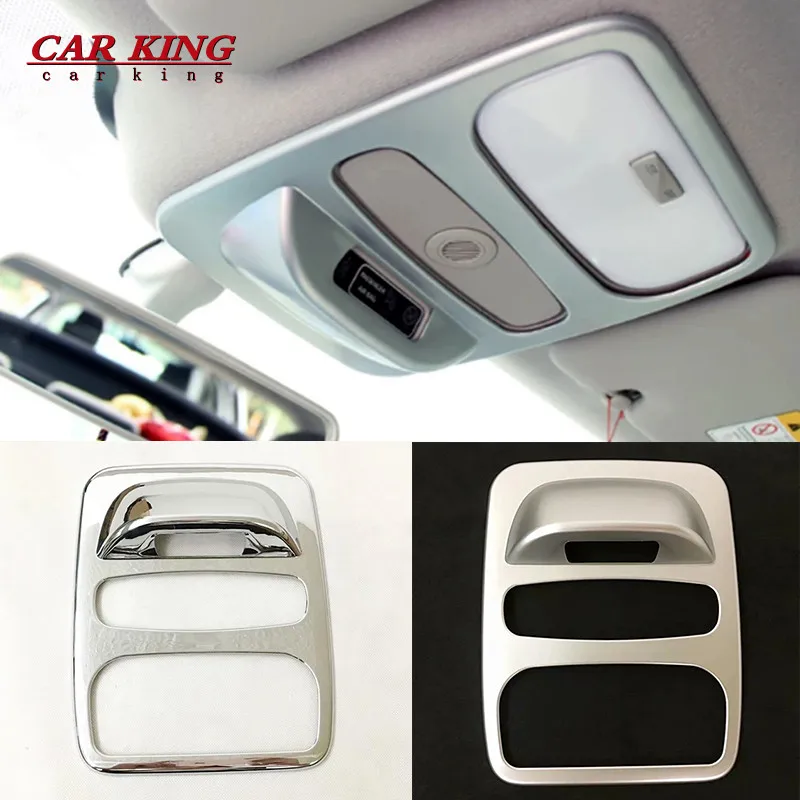 

ABS Chrome For Renault Clio IV Clio 4 Hatchback 2013 2014 2015 accessories Car front reading Lampshade panel Cover Trim 1pcs